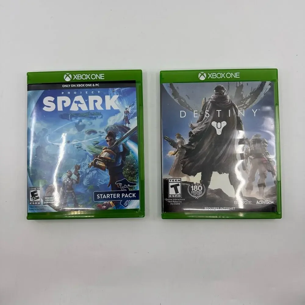 Xbox One Set of 2 - Project Spark & Destiny Digital Sci-Fi Animated Video Games